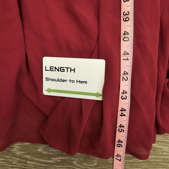 Torrid Size 14 Stretchy Burgandy Mixed Media Midi Chiffon Skater Dress - Picture 7 of 8